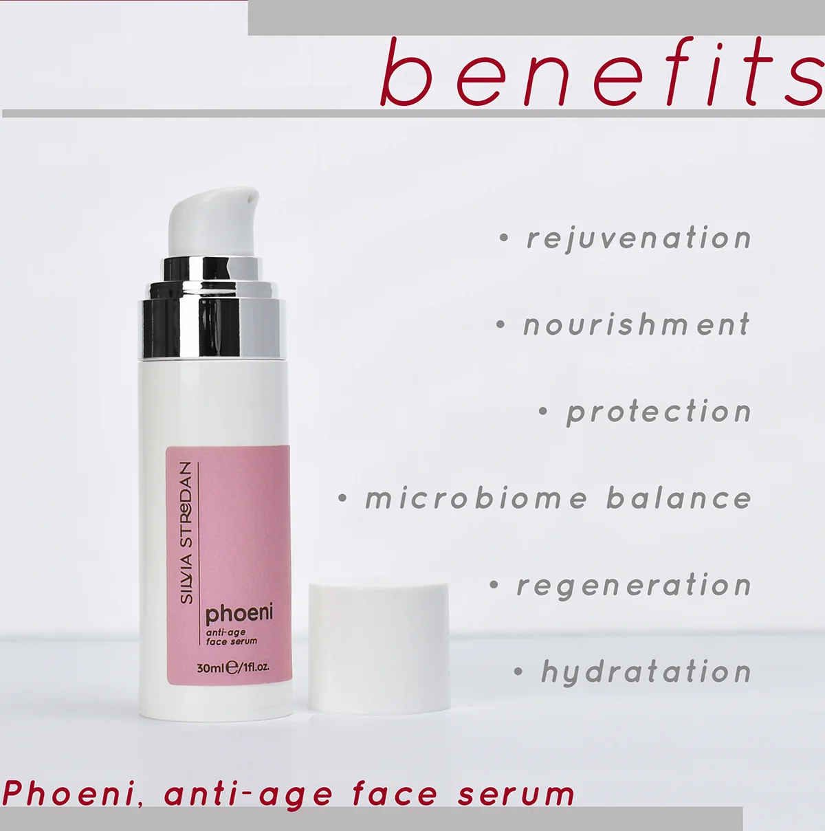 PHOENI, anti-age krémové sérum, 30ml - exkluzívna beauty-fermentovaná kozmetika, slovenský výrobok