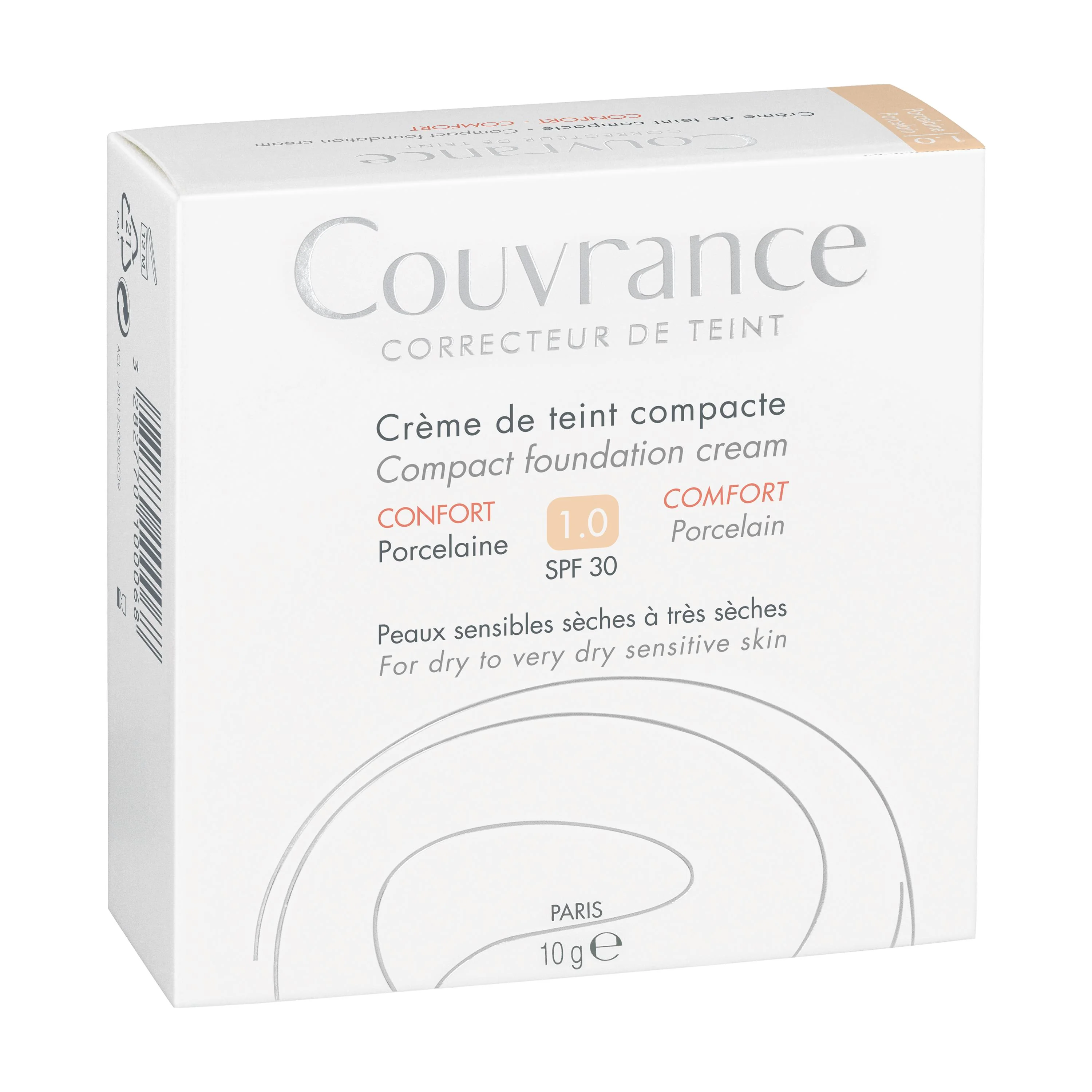 Avène Couvrance Kompaktný výživný make-up SPF 30 svetlý odtieň 10 g