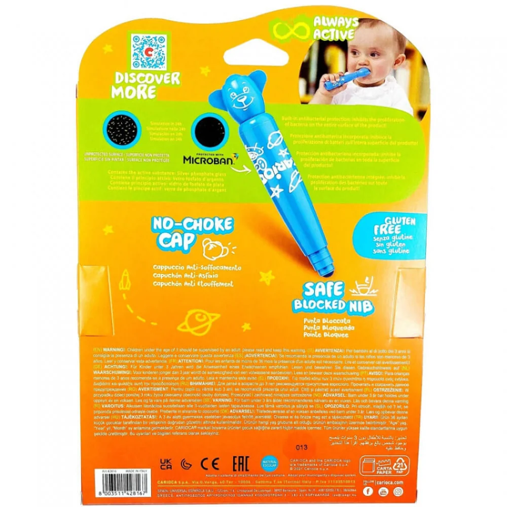 Fixky BABY TEDDY Antibacterial 12 ks-CARIOCA