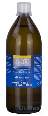 Koloidné striebro Ag100 10ppm 1000 ml