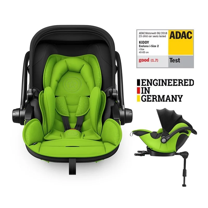 Autosedačka Evoluna i-size 2 + Isofix základňa 40-83 cm Spring Green