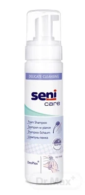 Seni Care Penový šampón 1×200 ml, na vlasy, bez použitia vody