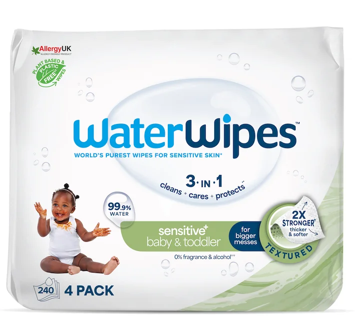 4X WATERWIPES Obrúsky vlhčené Baby&Toddler 3in1 1×240 ks, vlhčené obrúsky
