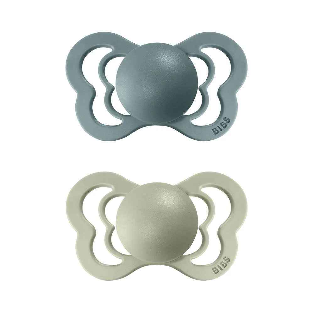 BIBS Couture ortodontický cumlík z prírodného kaučuku island sea/sage 1×2 ks, cumlíky z kaučuku