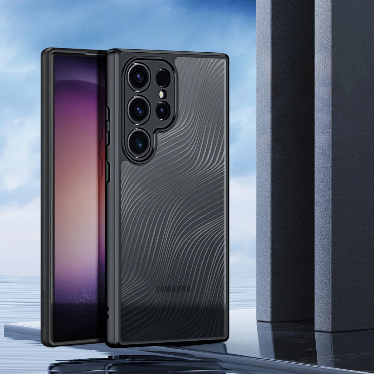 Dux Ducis Aimo kryt na Samsung Galaxy S24 Ultra, čierny