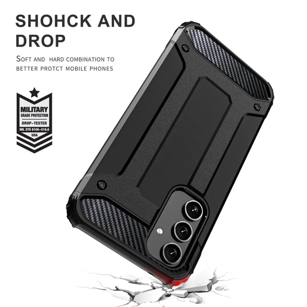 Puzdro Hybrid Armor pre Samsung Galaxy A54 - Čierna
