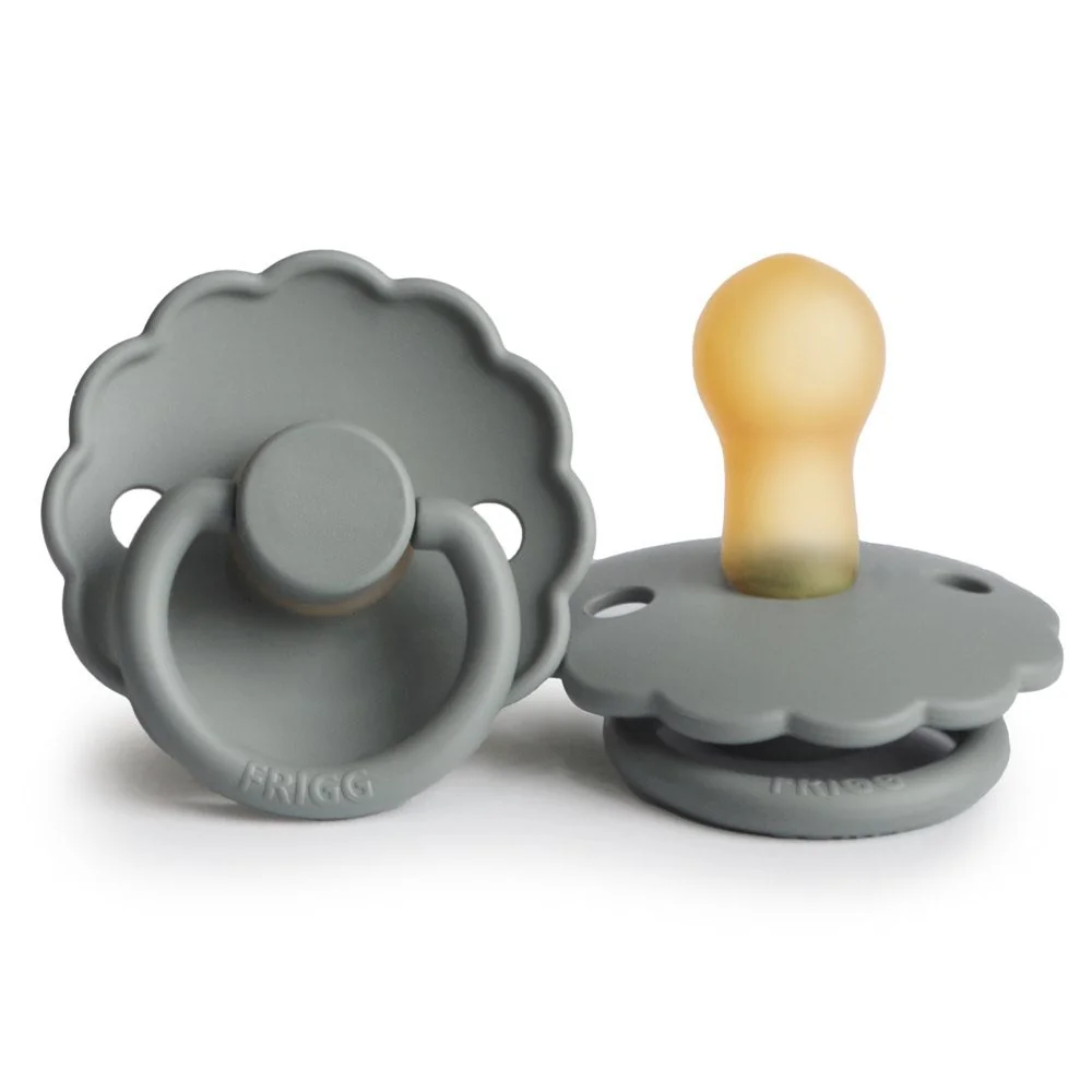 FRIGG Daisy kaučuk cumlík French Gray, 0-6m 1×1 ks, cumlík