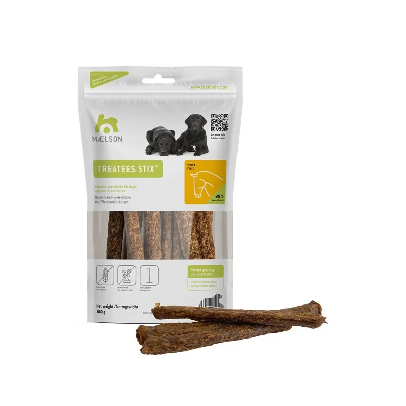 Tyčinky pre psa treatees stix 100 g, kôň