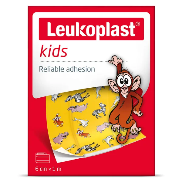 Leukoplast® kids 1x1 ks, náplasť na rany, 6 cm x 1 m