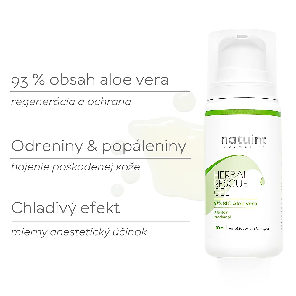 Natuint - Gél aloe vera s bylinkami Herbal Rescue Gel