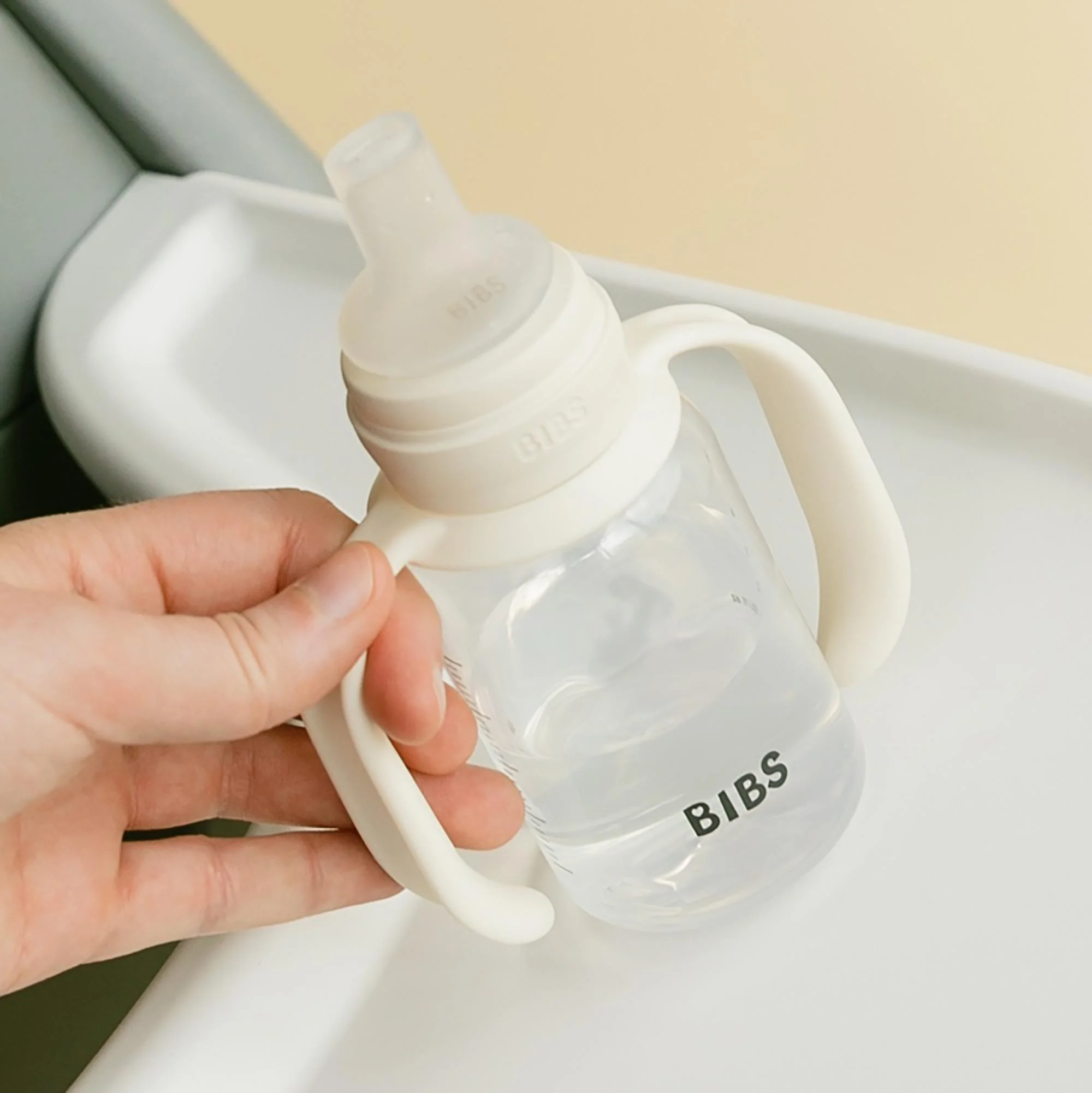 BIBS detská fľaša so silikónovým náustkom 150 ml Sage