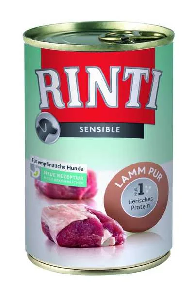 Rinti Konzerva Sens Pur Jahňacie Mäso 400g 1×400 g, konzerva pre psy