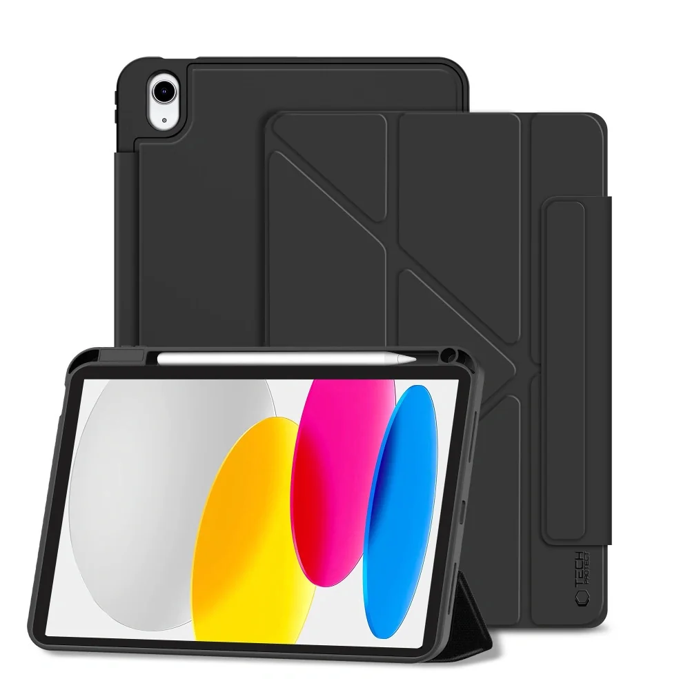 Tech-Protect SC Pen Origami puzdro na iPad 10.9'' 10gen 2022 / 11'' 11gen 2025, čierne gen 2025, čierne
