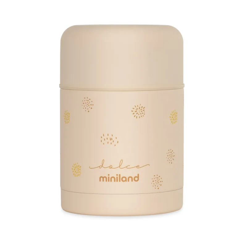 Miniland Dolce Termoska na jedlo, 600 ml, vanilková