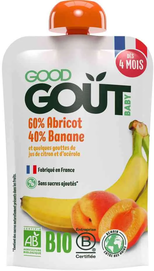 Good Gout Marhuľa s banánom 1×120 g, marhuľa s banánom