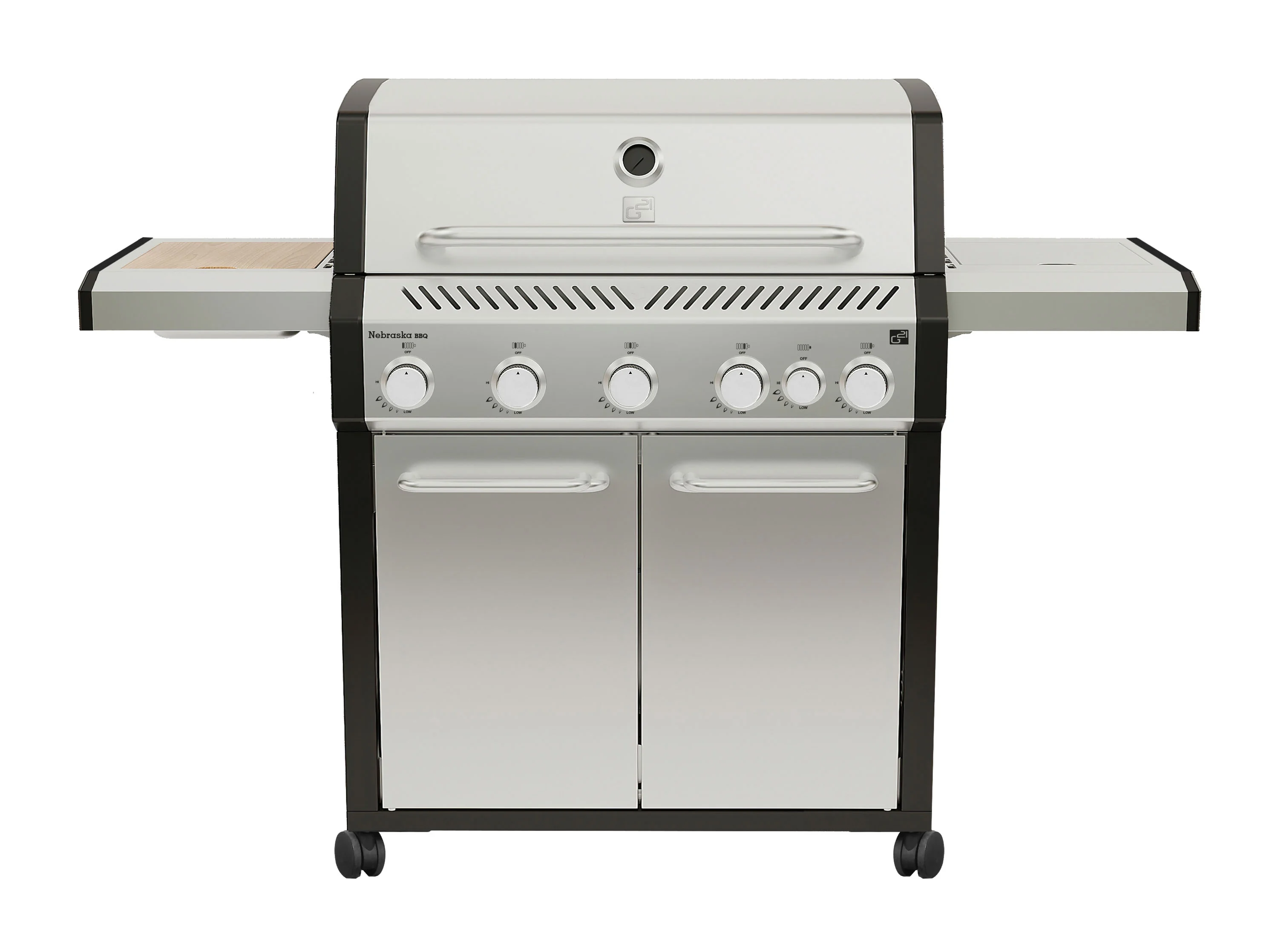 Plynový gril G21 Nebraska BBQ Premium line, 6 horákov + zadarmo redukčný ventil GAH-BBQ6NEBR