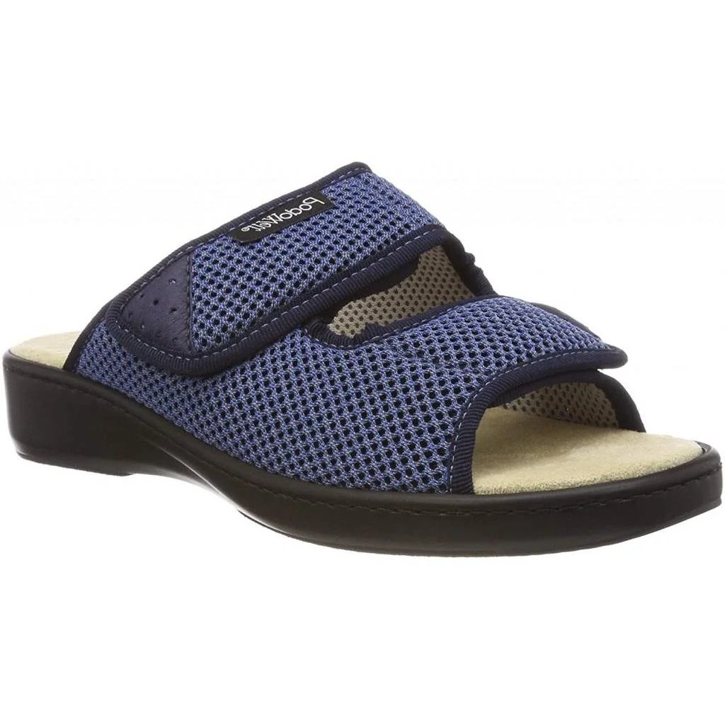 ADDAX zdravotné šľapky pre opuchnuté nohy, unisex, modrá, veľkosť: 39