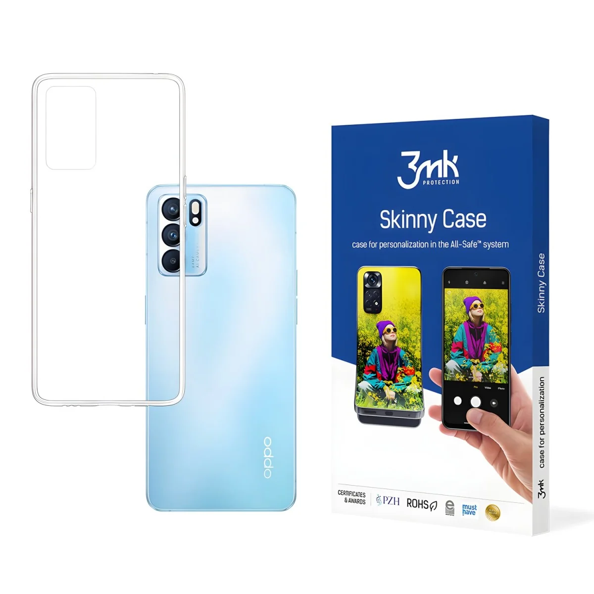 Transparentné puzdro pre Oppo Reno 6 5G