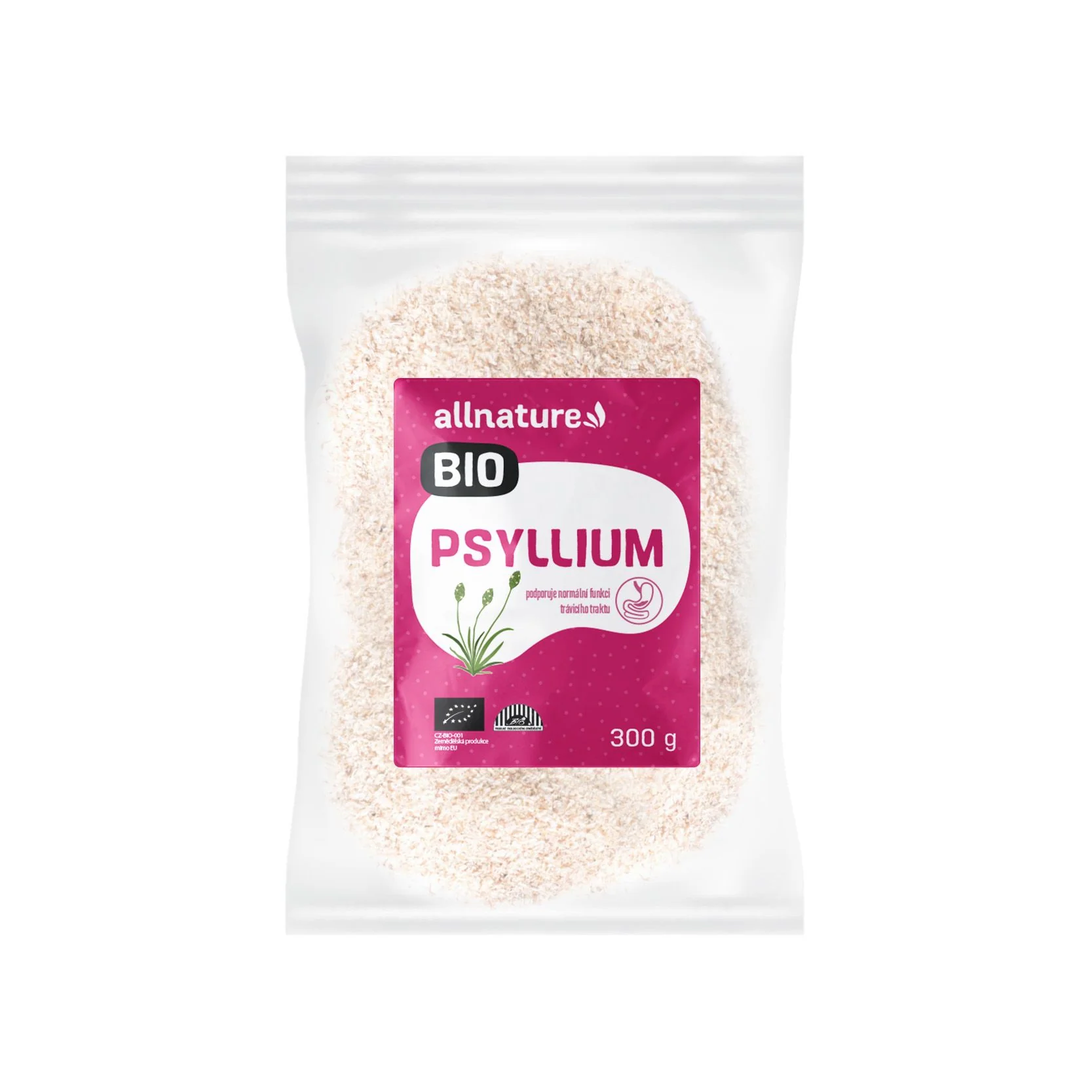 Allnature Psyllium Bio 1×300 g, výživový doplnok