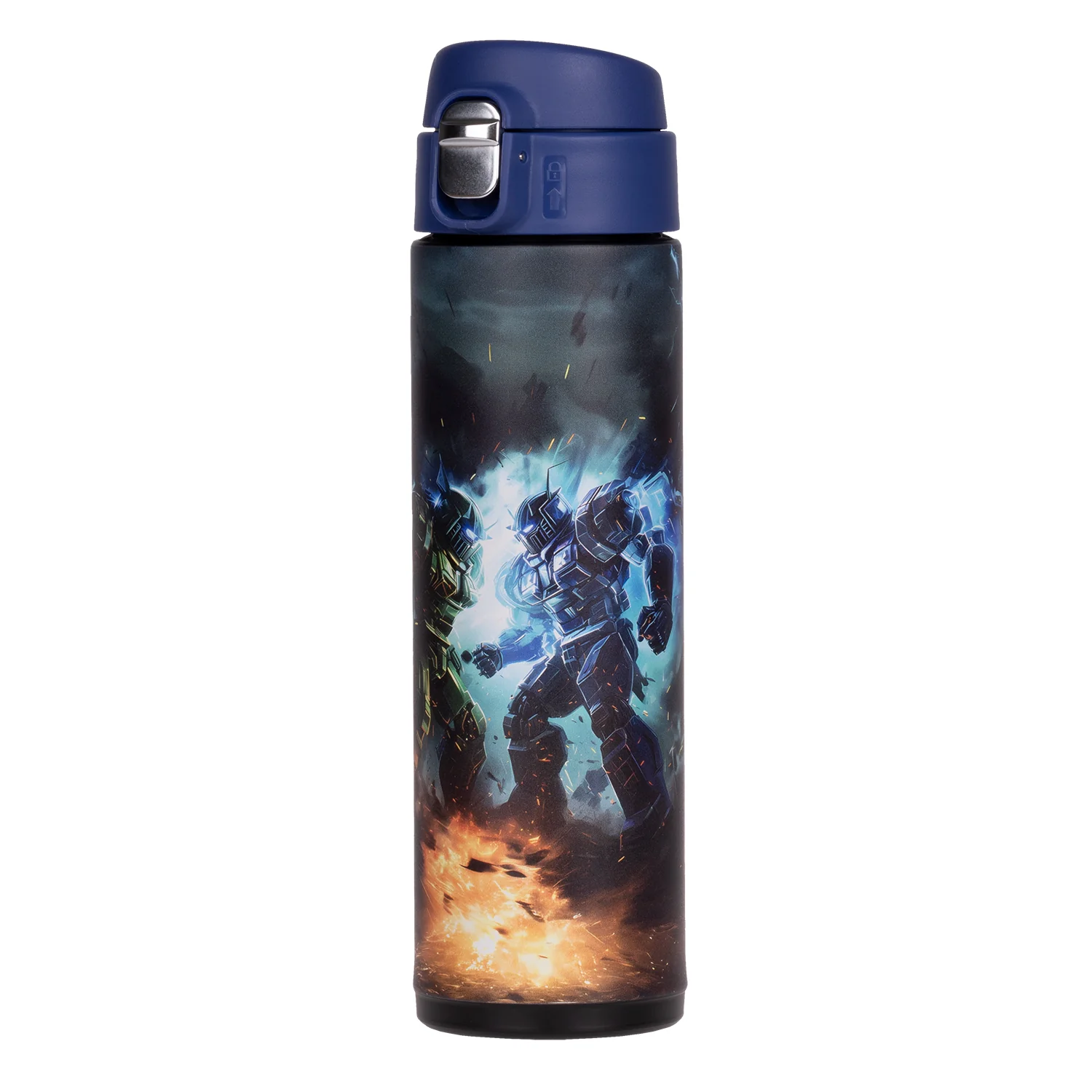 Baagl termofľaša Roboti 450 ml detská, nerezová