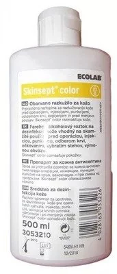 SKINSEPT COLOR  500ML ALKOHOLOVY PRIPRAVOK 1×500 ml, alkoholový prípravok