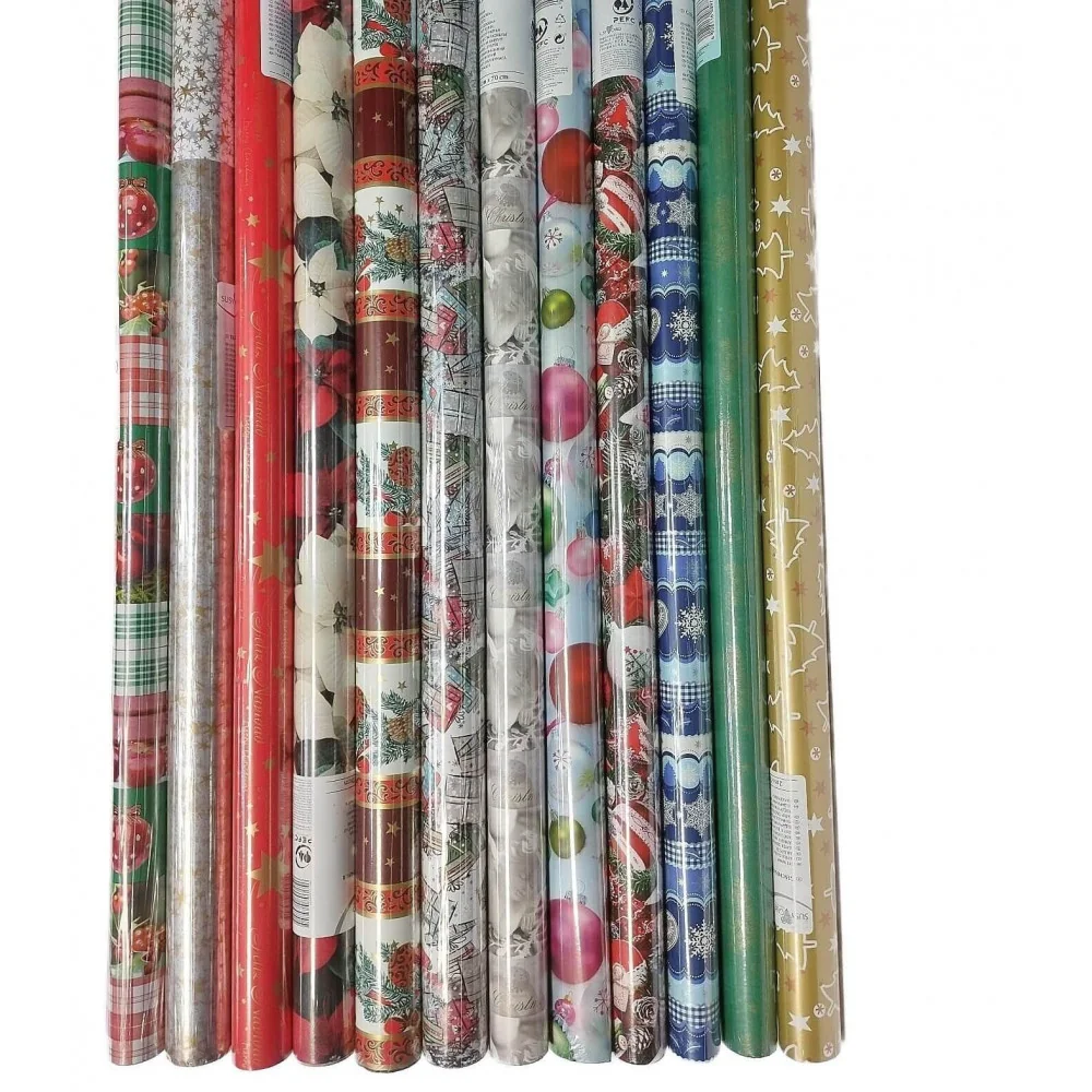 Vianočný baliaci papier rolky 200 x 70 cm 6ks -MOVEO