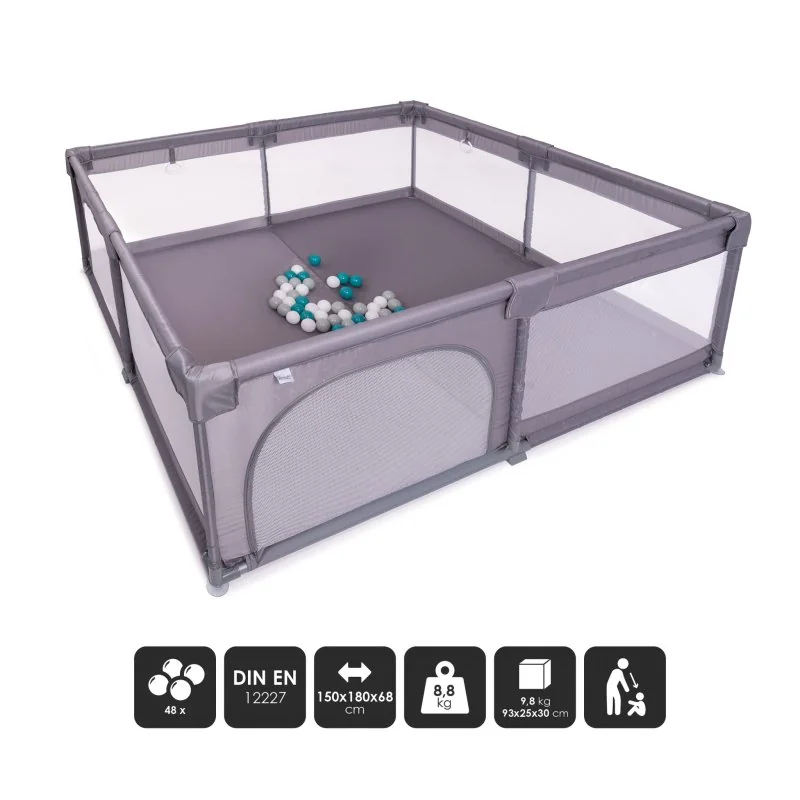 BABYGO ohrádka Playpark Grey