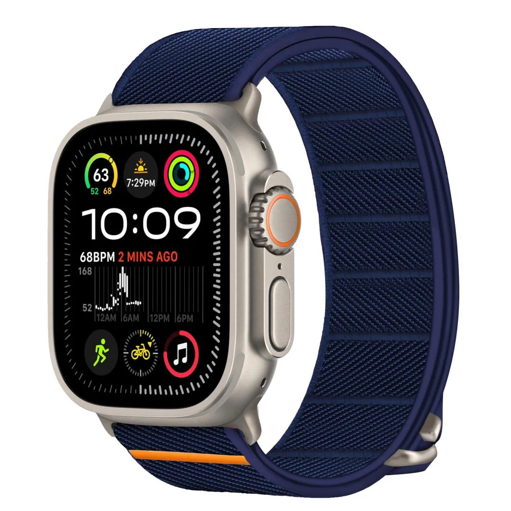 Tech-Protect Nylon Slip remienok na Apple Watch 44/45/46/49mm, navy
