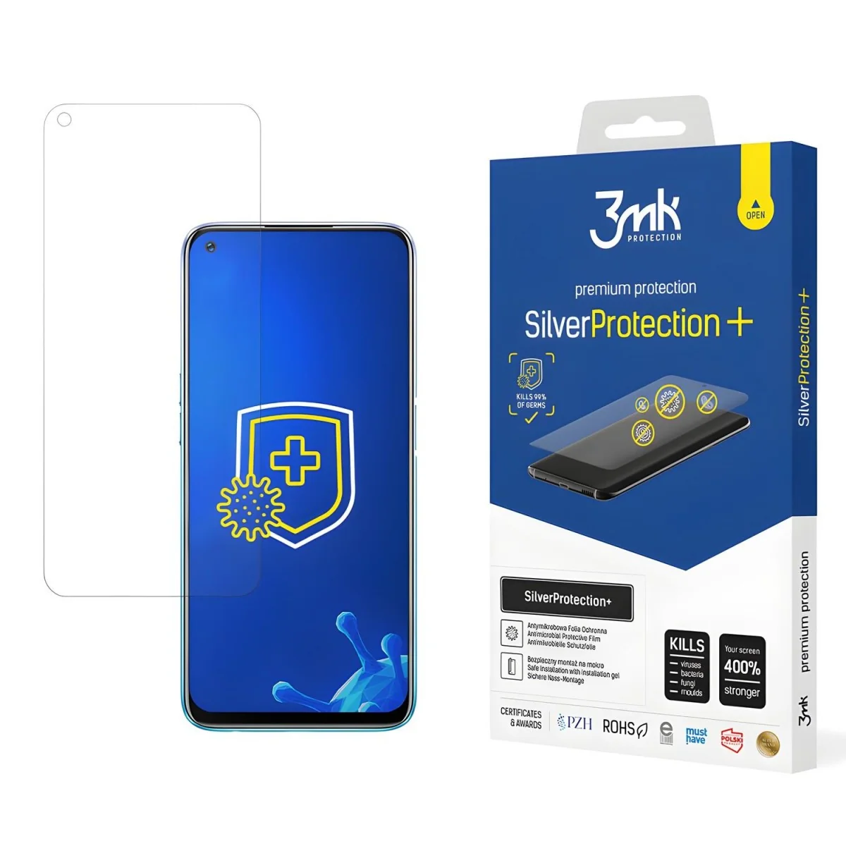 Ochranná fólia SilverProtection+ pre Realme Narzo 20 Pr Antimikrobiálna ochrana