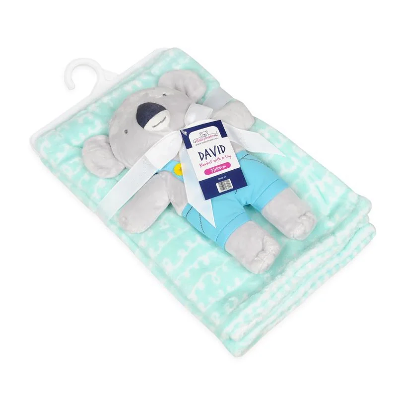 BABYMATEX Deka s hračkou Koala Mint 75 x 100 cm 1×1 ks, pre deti