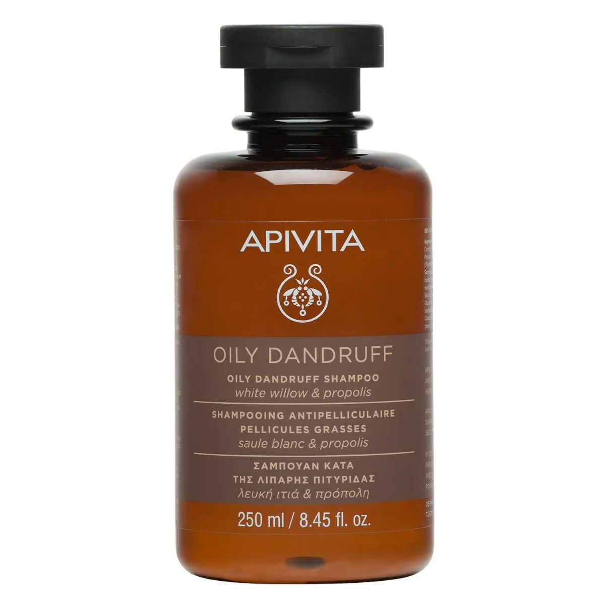 APIVITA Oily Dandruff Shampoo, 250ml 1×250 ml šampón proti mastným lupinám