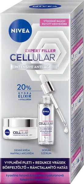 Nivea FC Cellular Filler S/D Duopack 1×1 set, sérum + denný krém