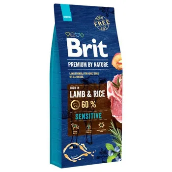 Brit Premium by Nature dog Sensitive Lamb 1×15 kg, psie granule