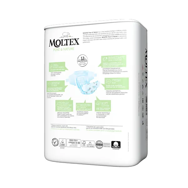 Moltex Pure & Nature Plienky Junior 11-16 kg 1×25 ks, EKO plienky