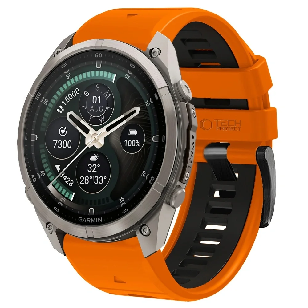 Tech-Protect IconBand remienok Garmin QuickFit 26mm, orange / black