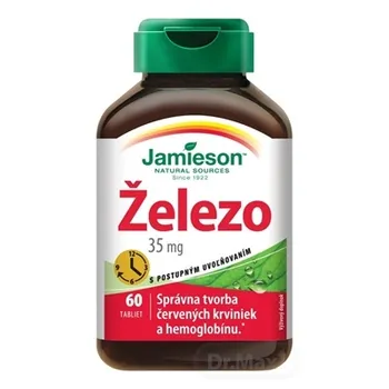 JAMIESON ŽELEZO 35 mg S POSTUPNÝM UVOĽŇOVANÍM 1×60 tbl, železo