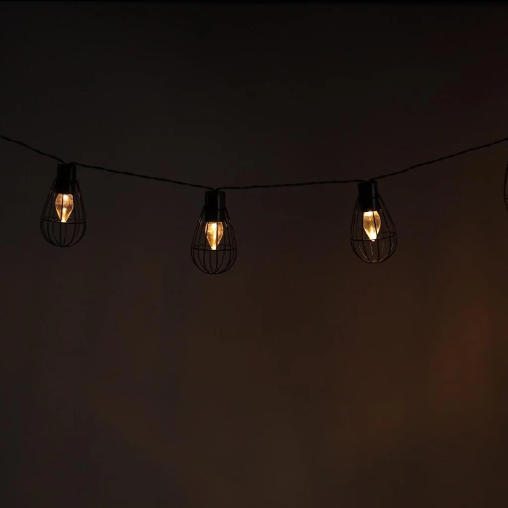 MG Garland solárna reťaz 10 LED 3.8m, čierna