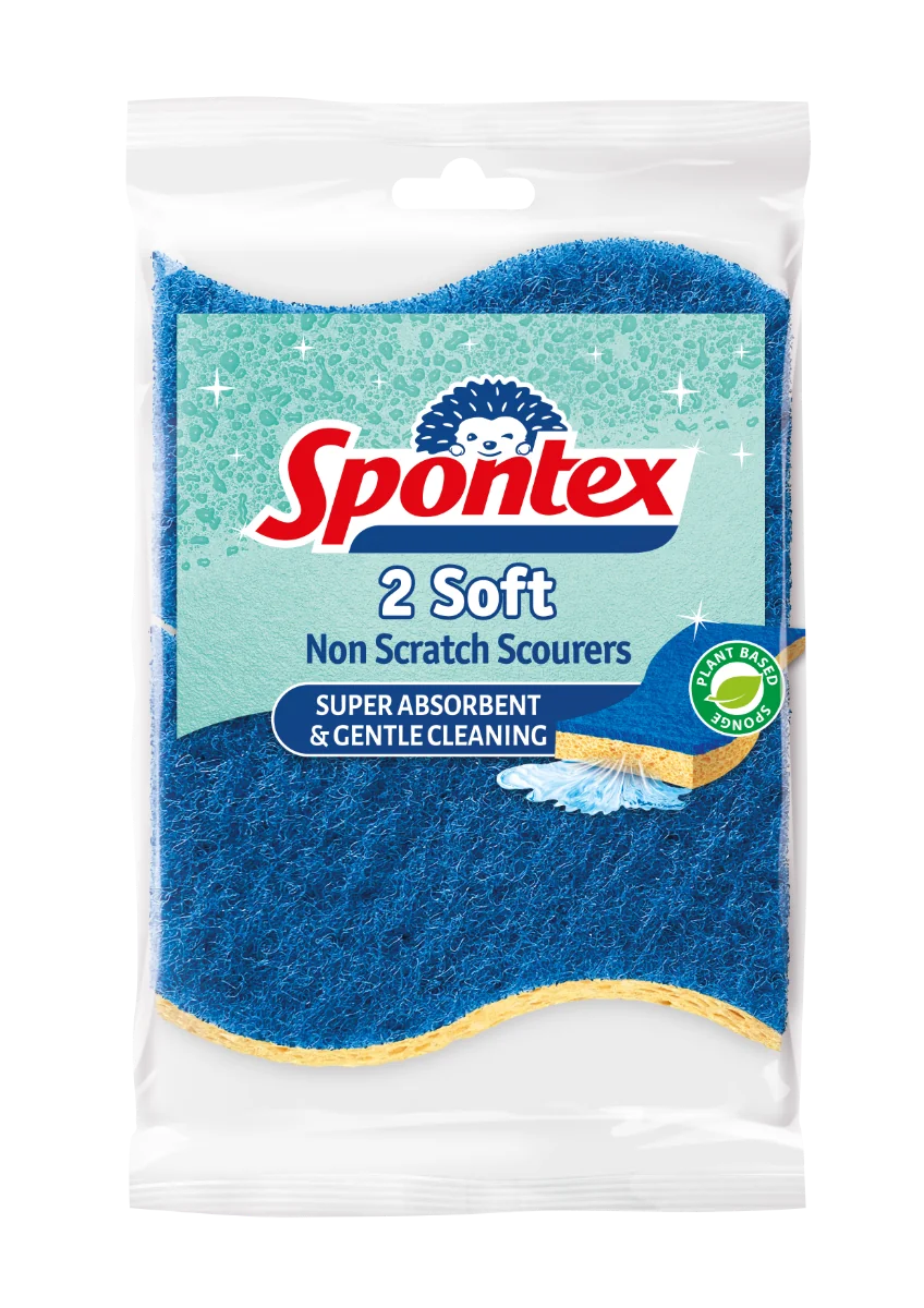 Spontex Soft špongia na nádoby 1×2 ks, vysokosavé utierky