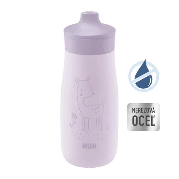NUK flaša Mini-Me Sip nerez 300 ml (9+ m.) 1×1 ks, nerezová fľaša