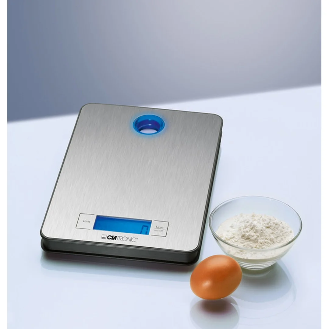 Clatronic KW 3412 inox kuchynská váha z nehrdzavejúcej ocele 5 kg/1 g