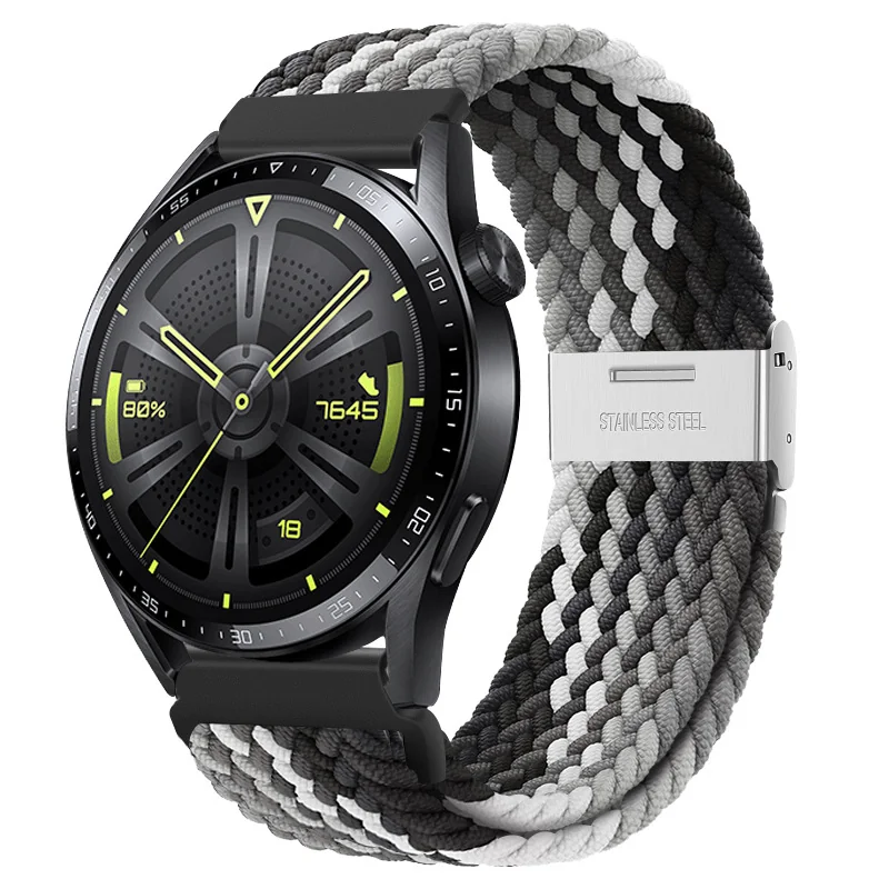 BStrap Elastic Nylon 2 remienok na Samsung Galaxy Watch 42mm black qiao