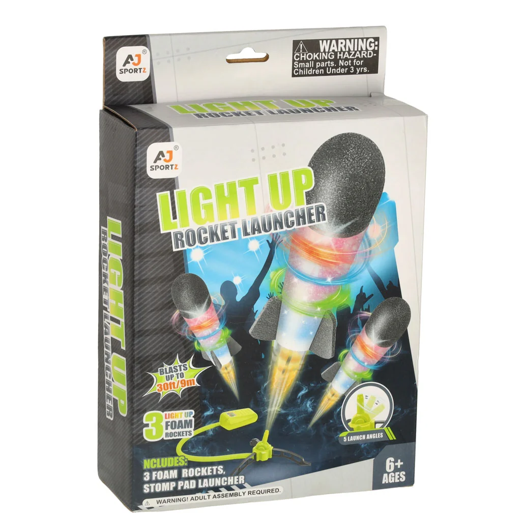 Penová raketa Power Launcher raketa LED x3
