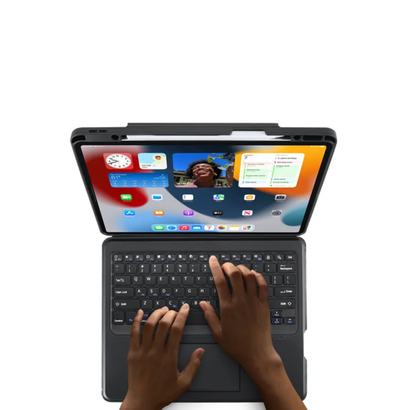 Dux Ducis DK puzdro s klávesnicou na iPad Pro 12.9'' 2020/2021/2022, čierne ierne