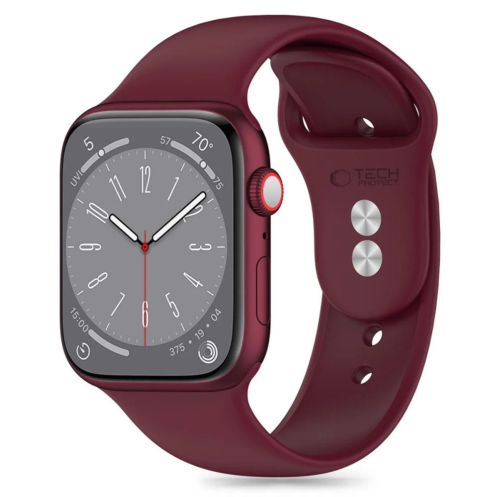 Tech-Protect Silicone remienok na Apple Watch 42/44/45/49mm mulberry