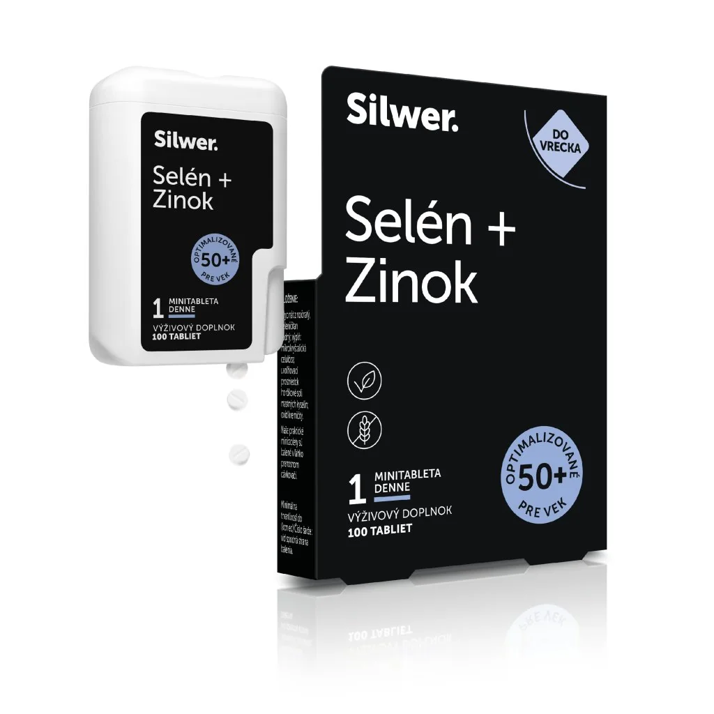 Silwer Selén + Zinok, minitablety v dvojbalení 100 + 100 minitabliet. Imunita, vlasy, nechty, pokožka, antioxidant.