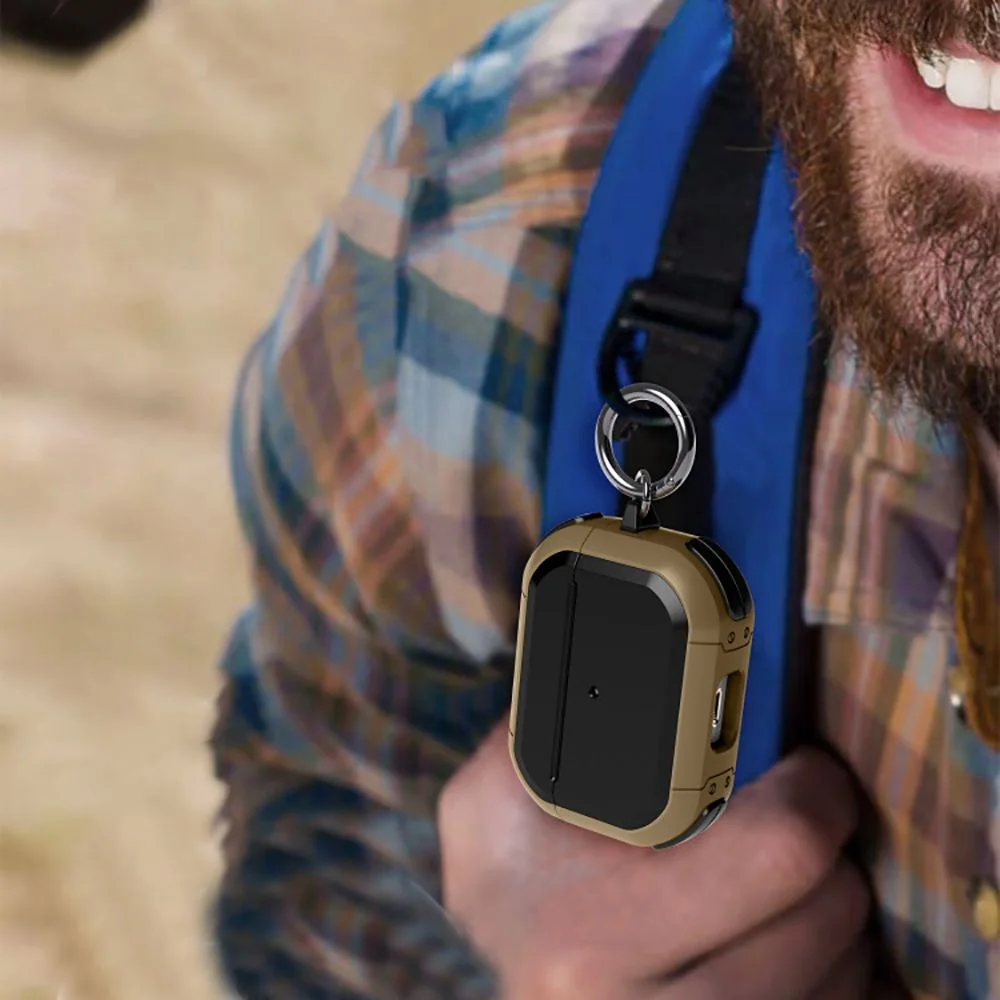 Tech-Protect Rough puzdro na Apple Airpods Pro 1 / 2, čierne
