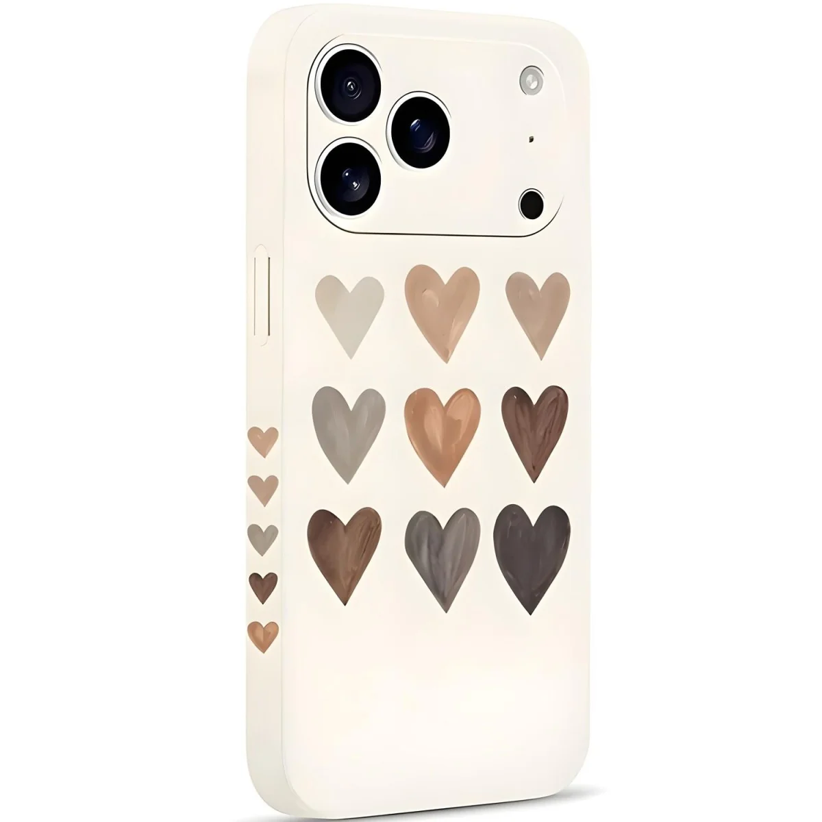 Ochranné puzdro Hearts pre iPhone 17 Pro Max Béžová