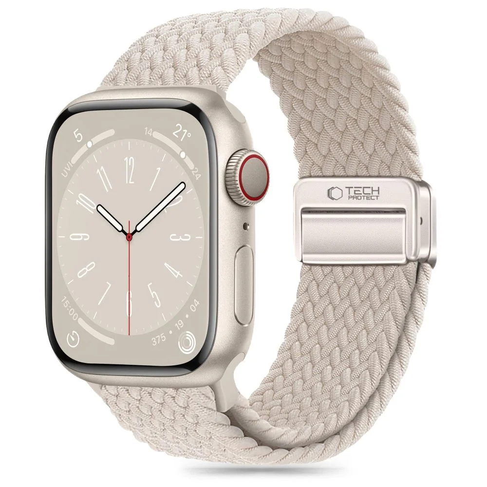 Tech-Protect Nylon Mag remienok na Apple Watch 40/41/42mm, natural