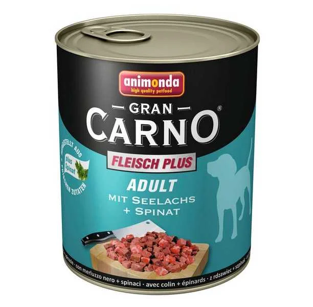Animonda Grancarno Konzerva - Losos+Špenát 1×400 g, psia konzerva