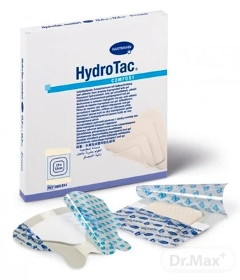 HydroTac Comfort - krytie na rany penové hydropol. impregnované gélom, samolepiace (8x8 cm) 1x10 ks
